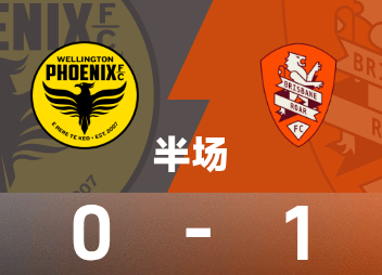 Intervalo da A-League: Vidic contra-atacou e marcou, Wellington Phoenix temporariamente 0-1 Brisbane Roar