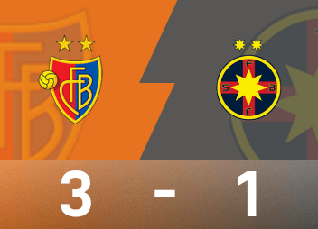 Relatório da Liga Europa: Shaqiri marca duas vezes, Basel vence Steaua Bucareste por 3-1